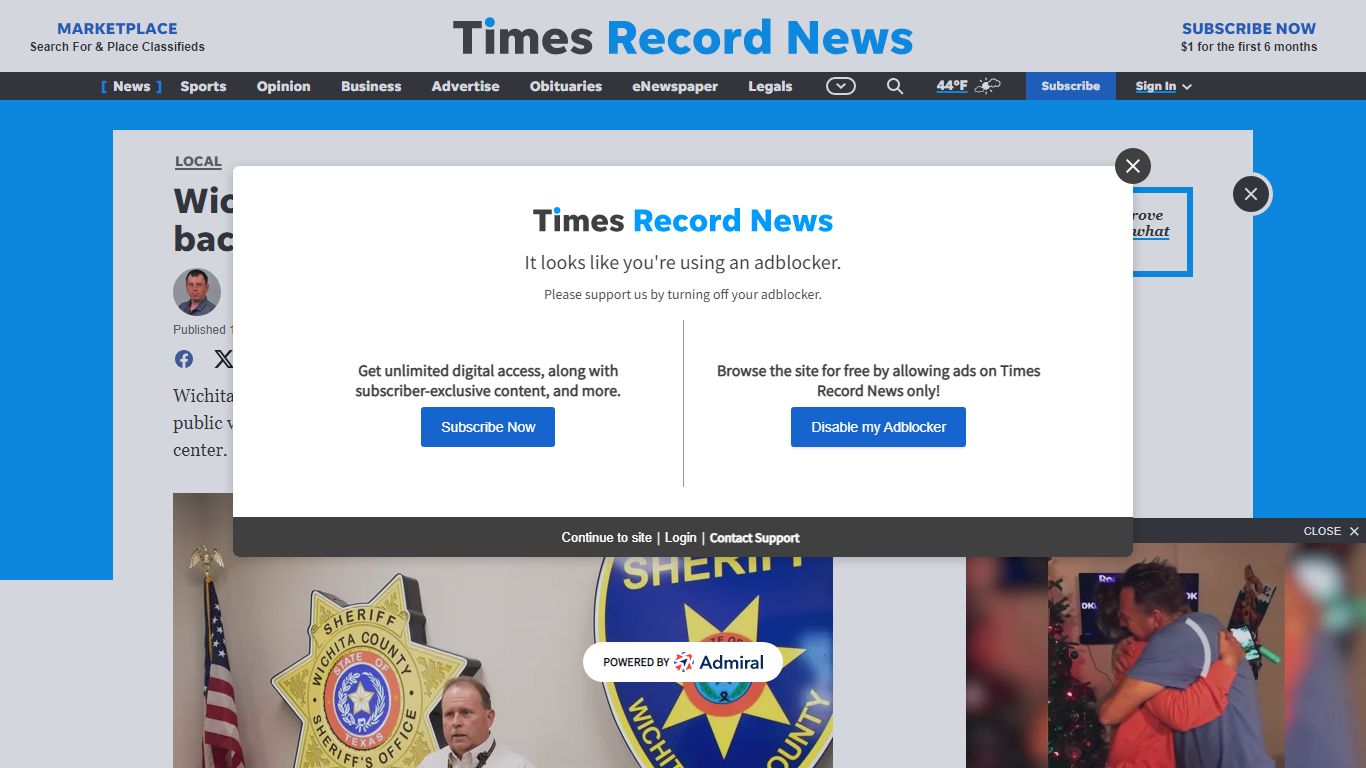 Wichita County inmate mugshots are back online - Times Record News